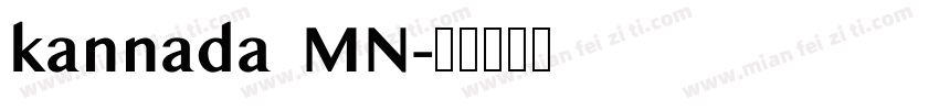 kannada MN字体转换